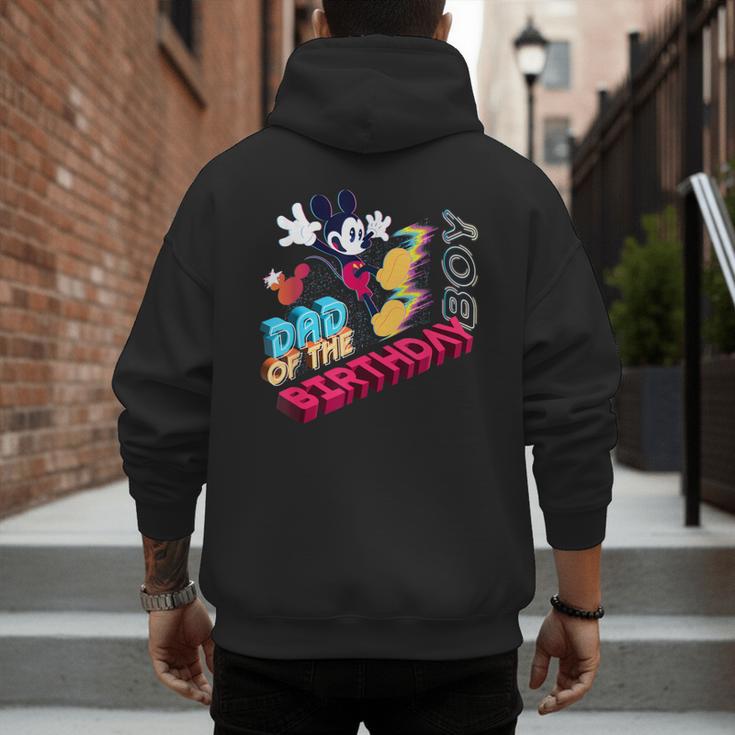 Disney Mickey Mouse Family Star Dad Of The Birthday Boy Men's Hoodie Back Print