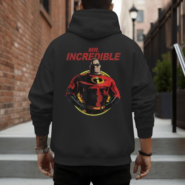 Disney Pixar The Incredibles 2 Mr Incredible Vintage Dad Men's Hoodie Back Print