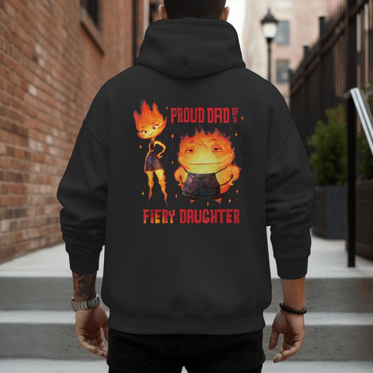 Disney And Pixar’s Elemental Proud Dad Of a Fiery Daughter Men's Hoodie Back Print