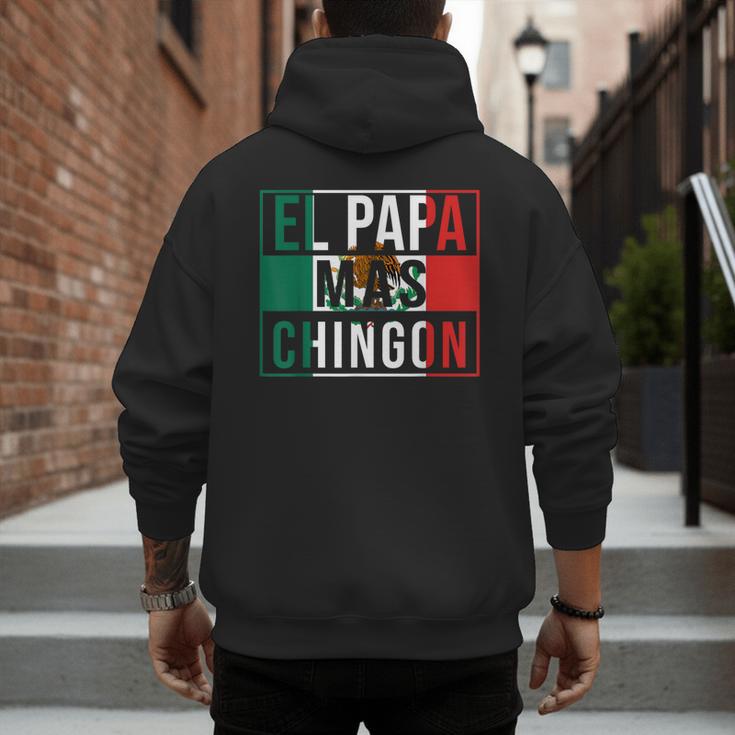 El Papa Mas Chingon Best Mexican Dad Men's Hoodie Back Print