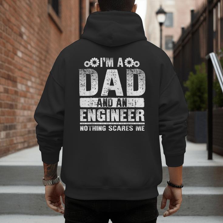 Engineer Dad Art For Men Father Day Engineering Lovers Men's Hoodie Back Print