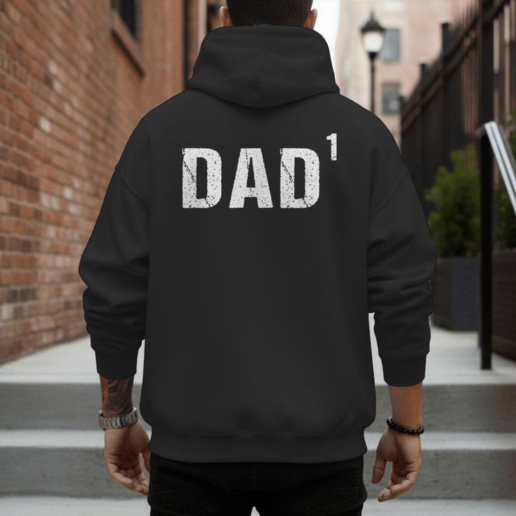 Father's Day Shirt Dad To The First Power Shirt Men's Hoodie Back Print