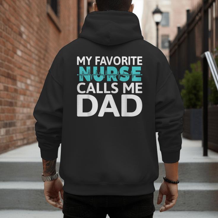 My Favorite Nurse Calls Me Dad Daughter Hospital Nursing Men's Hoodie Back Print My Favorite Nurse Calls Me Dad Daughter Hospital Nursing Men's Hoodie Back Print