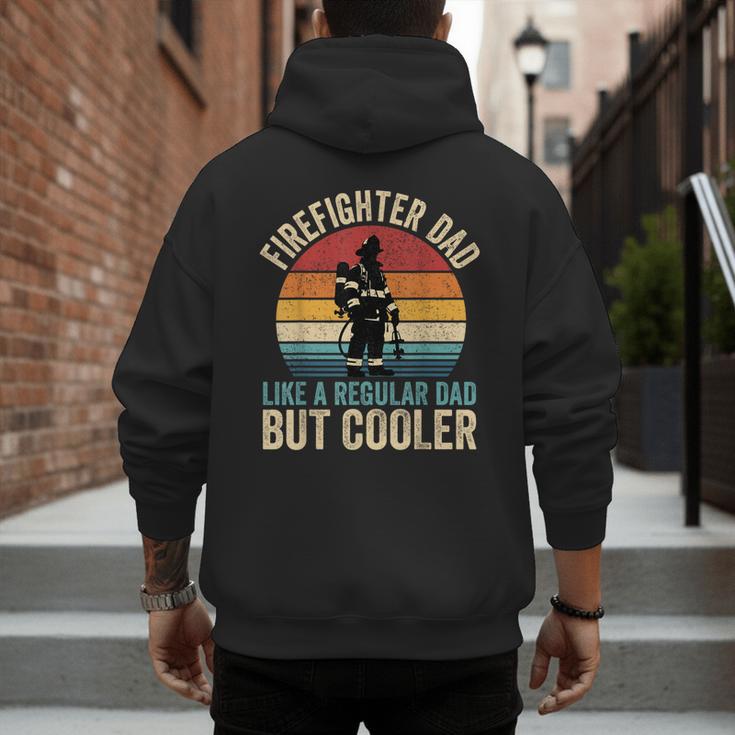 Firefighter Dad Like Regular Dad But Cooler Father's Day Men's Hoodie Back Print Firefighter Dad Like Regular Dad But Cooler Father's Day Men's Hoodie Back Print