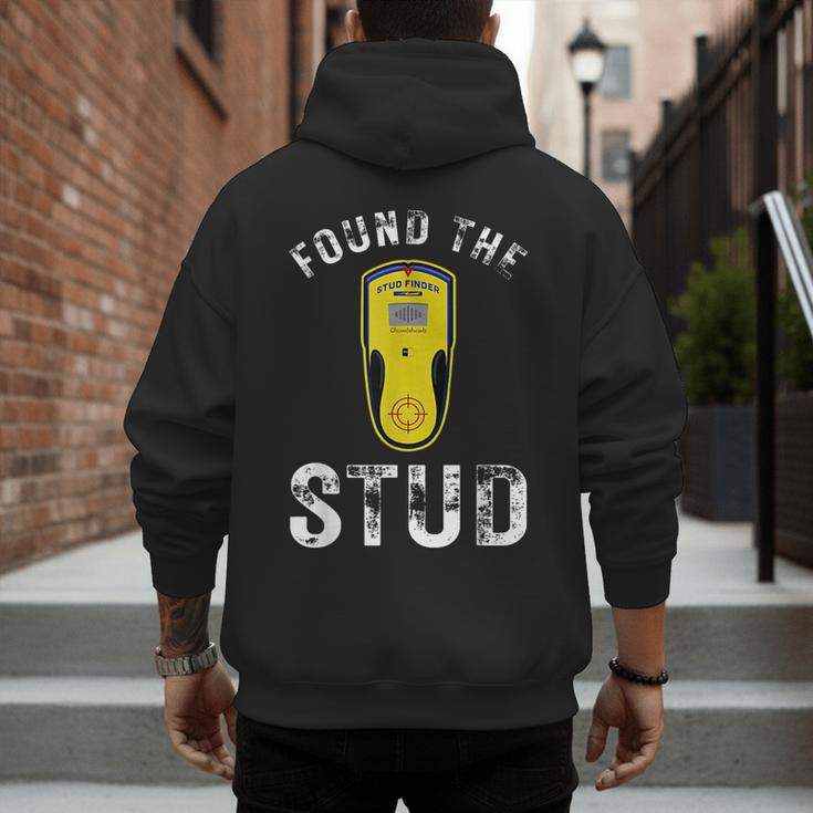Found The Stud Dad Joke Handy Tools Stud Finder Men's Hoodie Back Print Found The Stud Dad Joke Handy Tools Stud Finder Men's Hoodie Back Print