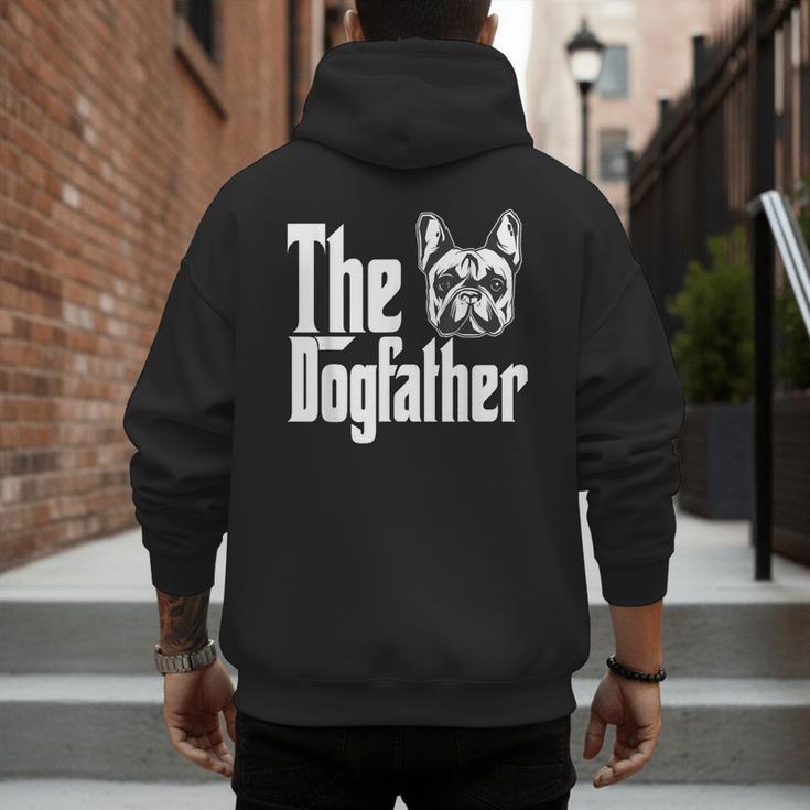 French Bulldog Dog Dad Dogfather Dogs Daddy Father Men's Hoodie Back Print
