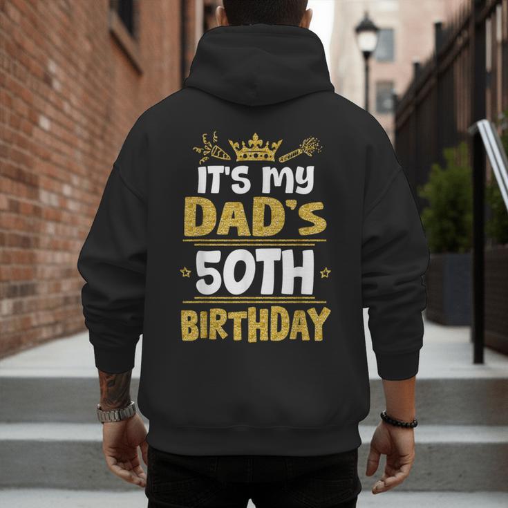 Happy It's My Dad's 50th Birthday 1975 50 Years Old Men's Hoodie Back Print Happy It's My Dad's 50th Birthday 1975 50 Years Old Men's Hoodie Back Print