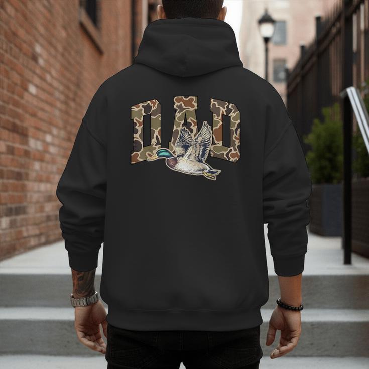 Hunting Dad Duck Camouflage Camo Preppy Camo Dad Camo Men's Hoodie Back Print