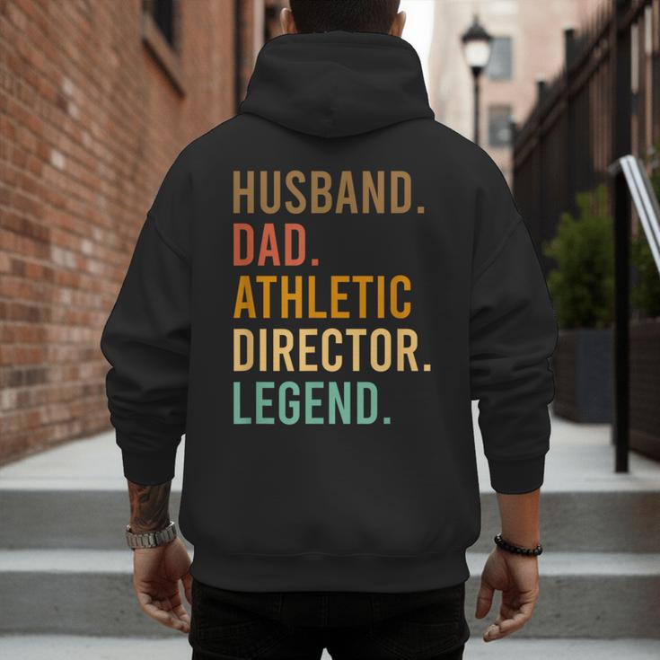 Husband Dad Athletic Director Legend Athletic Directors Men's Hoodie Back Print Husband Dad Athletic Director Legend Athletic Directors Men's Hoodie Back Print