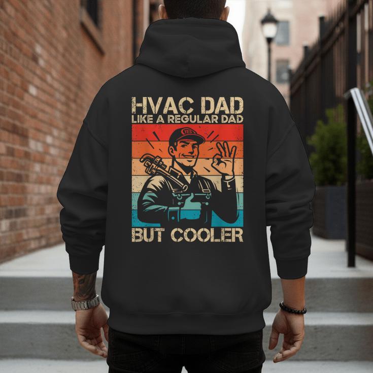 HVAC Dad HVAC Technician Mechanic Repairman Men's Hoodie Back Print