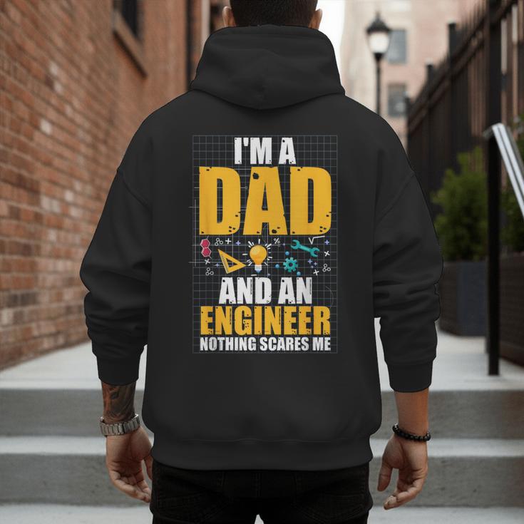 I'm A Dad And Engineer Father Day Engineering Men's Hoodie Back Print