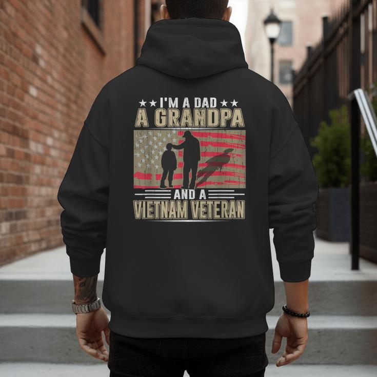 I'm A Dad a Grandpa And a Vietnam Veteran Men's Hoodie Back Print
