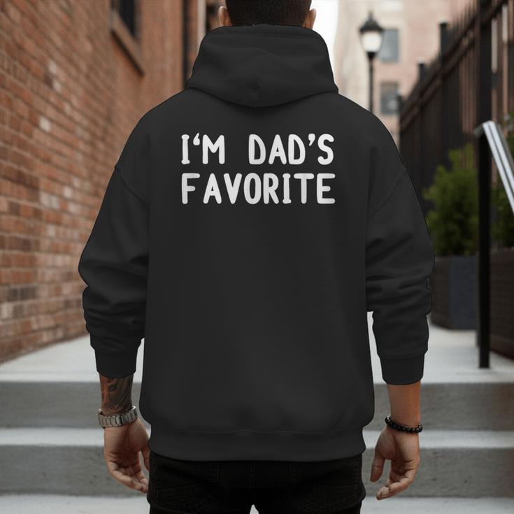 I'm Dad's Favorite Tee Sarcastic Humor T-Shirt Men's Hoodie Back Print