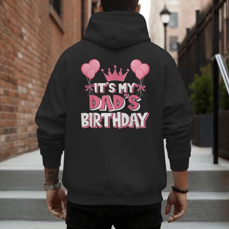 It's My Dad's Birthday Celebration Small Men's Hoodie Back Print It's My Dad's Birthday Celebration Small Men's Hoodie Back Print