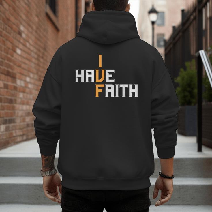 IVF I Have Faith IVF Mom IVF Dad Transfer Day Men's Hoodie Back Print
