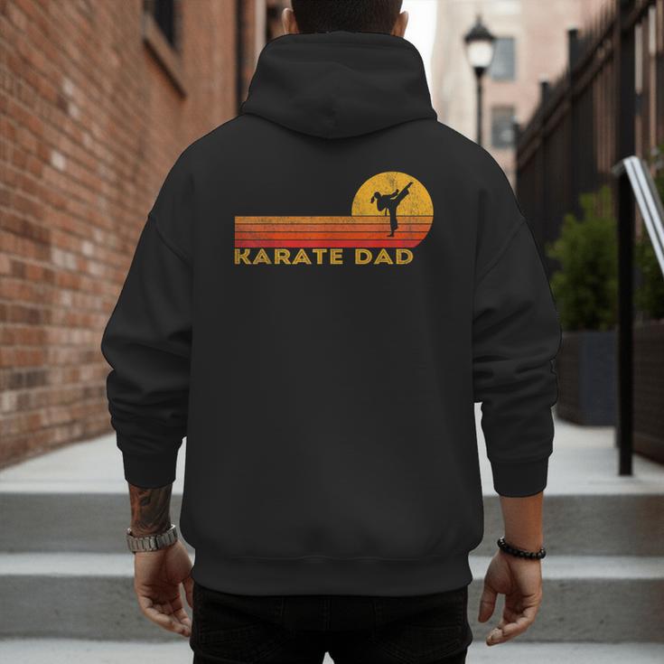 Karate Dad Martial Arts Retro Men's Hoodie Back Print