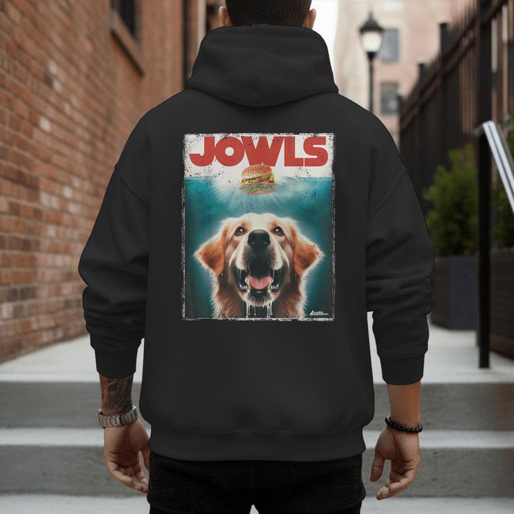 Light Golden Retriever Jowls Top Paws Cream Lab Dog Mom Dad Men's Hoodie Back Print