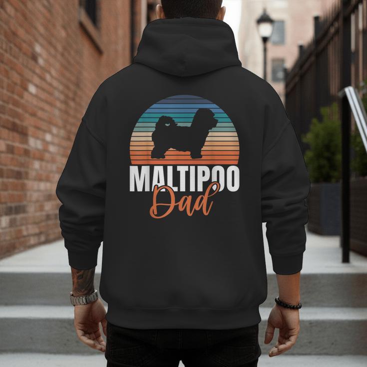 Maltipoo Dad Men's Hoodie Back Print