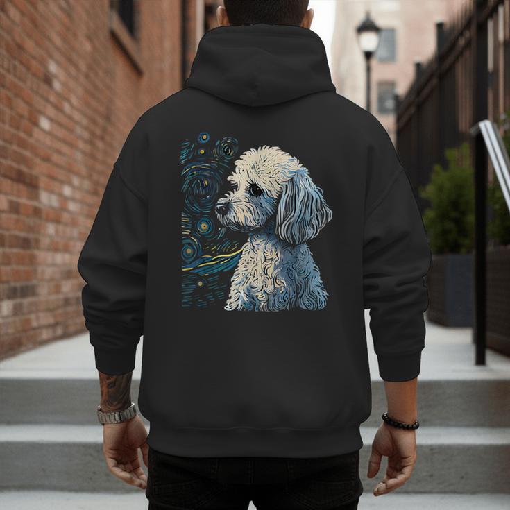 Maltipoo Starry Night Van Gogh Maltipoo Mom Dad Owner Men's Hoodie Back Print Maltipoo Starry Night Van Gogh Maltipoo Mom Dad Owner Men's Hoodie Back Print