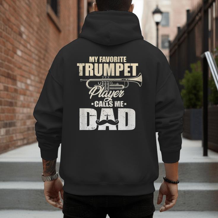 Marching Band Dad My Favorite Trumpet Player Calls Me Dad Men's Hoodie Back Print Marching Band Dad My Favorite Trumpet Player Calls Me Dad Men's Hoodie Back Print