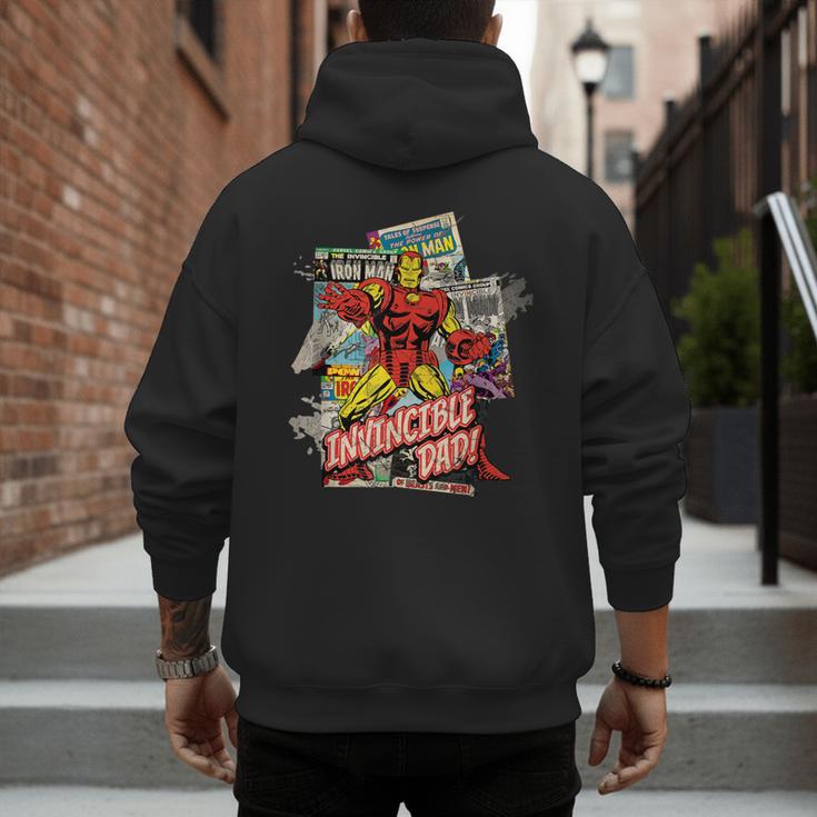 Marvel Iron Man Invincible Dad Father's Day Comic Retro Men's Hoodie Back Print