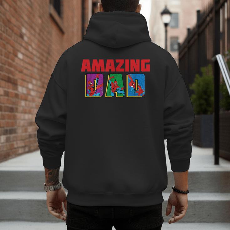Marvel Spider-Man Amazing Dad Birthday Father’s Day Men's Hoodie Back Print