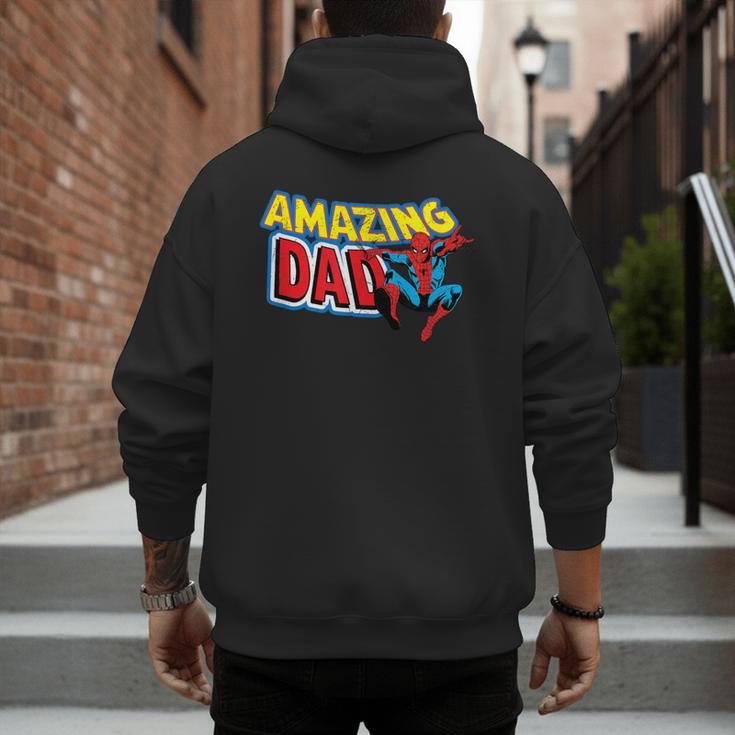 Marvel Spider-Man Amazing Dad Comic Book Father's Day Men's Hoodie Back Print