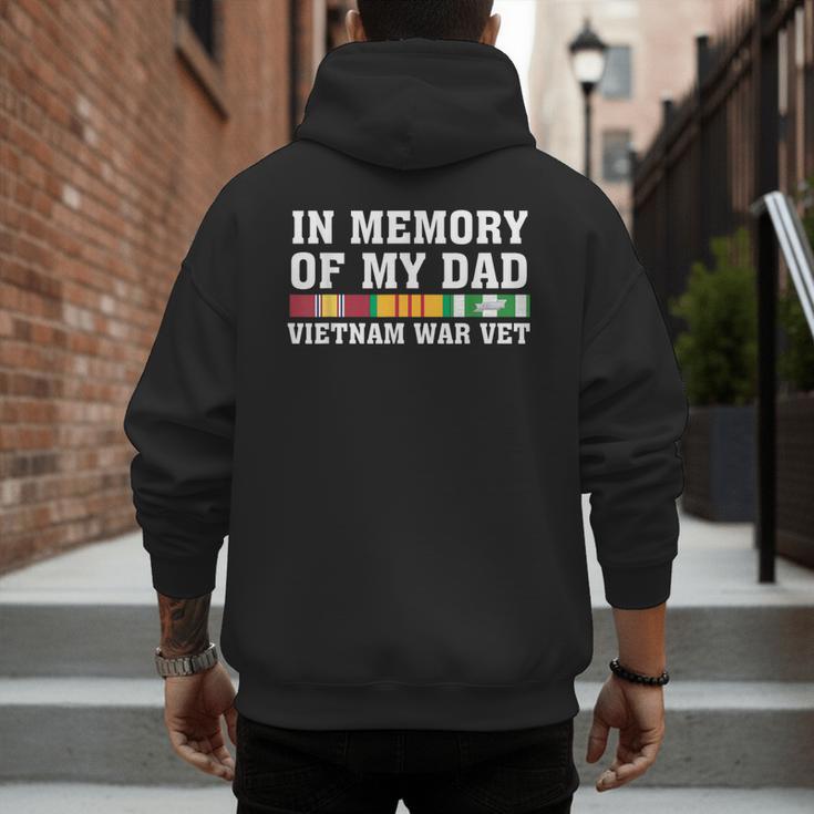 In Memory Of My Dad Vietnam Veteran Family Matching Men's Hoodie Back Print