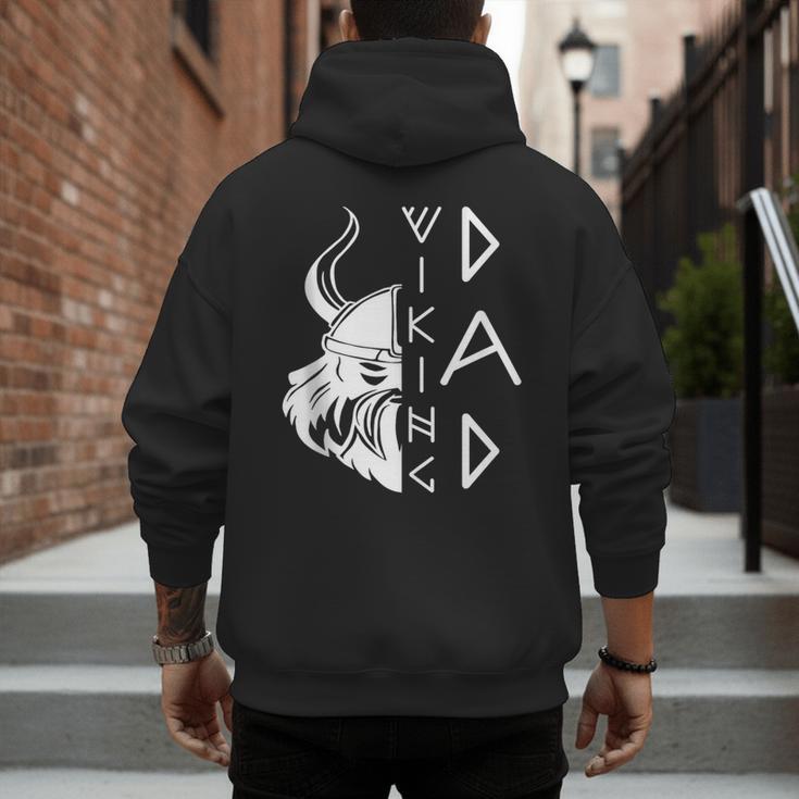 Men Celtic Norse Mythology Viking Dad Men's Hoodie Back Print