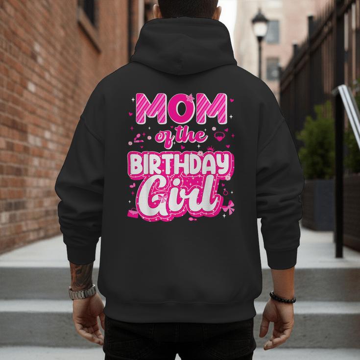 Mom And Dad Birthday Girl Family Matching Party Decorations Men's Hoodie Back Print
