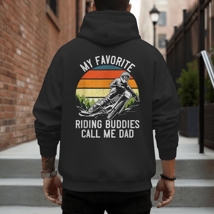 Motorcycle Dad Dirt Bike Shirt Motocross Riding Buddies Men's Hoodie Back Print Motorcycle Dad Dirt Bike Shirt Motocross Riding Buddies Men's Hoodie Back Print