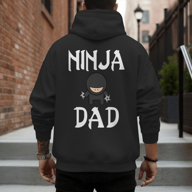 Ninja Dad Tshirt Ninja Shirt Ninja Tshirts Father Men's Hoodie Back Print