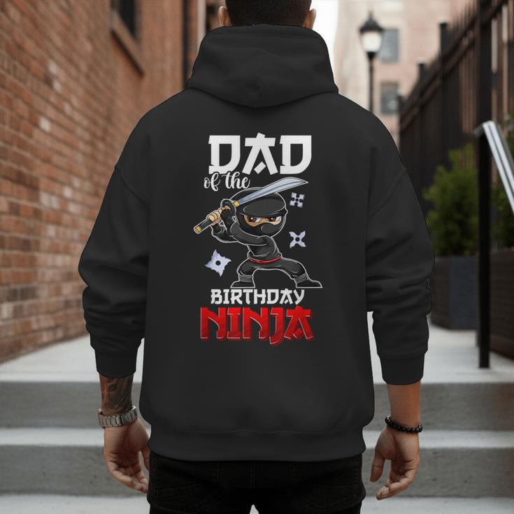 Ninja Favor Shirt For Men Dad Of The Birthday Boy Men's Hoodie Back Print