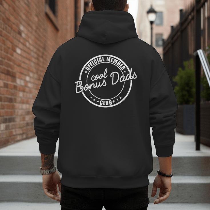 Official Member Cool Bonus Dads Club Dad Father's Day Men's Hoodie Back Print
