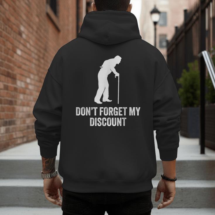 Old Man Gag Old Person Older People Men Dad Birthday Men's Hoodie Back Print Old Man Gag Old Person Older People Men Dad Birthday Men's Hoodie Back Print