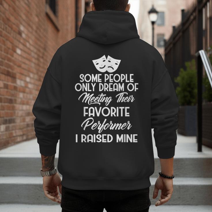 For Parents Of Actors And Actresses Drama Mom And Dad Men's Hoodie Back Print