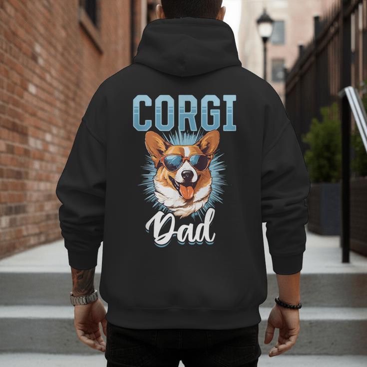 Pembroke Welsh Corgi Corgi Dad Men's Hoodie Back Print