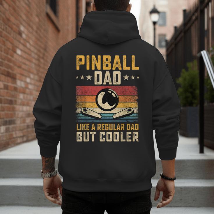 Pinball Dad Like Regular Dad But Cooler Father's Day Men's Hoodie Back Print