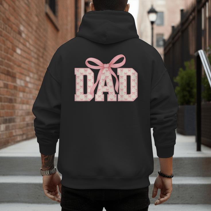Pink Bow Dad Dad Life Best Dad Ever Father's Day Tees Men's Hoodie Back Print