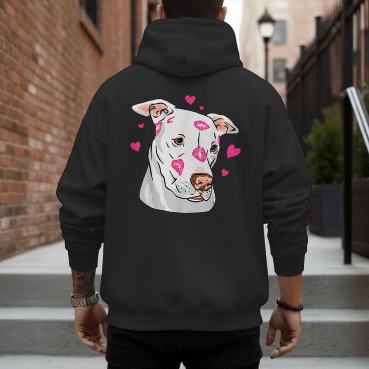 Pitbull Love Pitbull Moms Dads Men's Hoodie Back Print Pitbull Love Pitbull Moms Dads Men's Hoodie Back Print