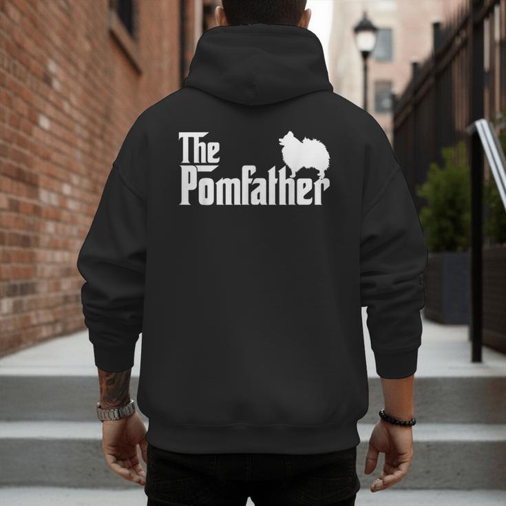 Pomeranian Father Dad The Pom Father Dog Lover Small Men's Hoodie Back Print