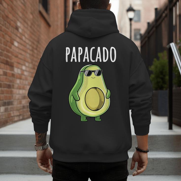 Pregnancy Announcement Shirts Men Dad Papacado Men's Hoodie Back Print