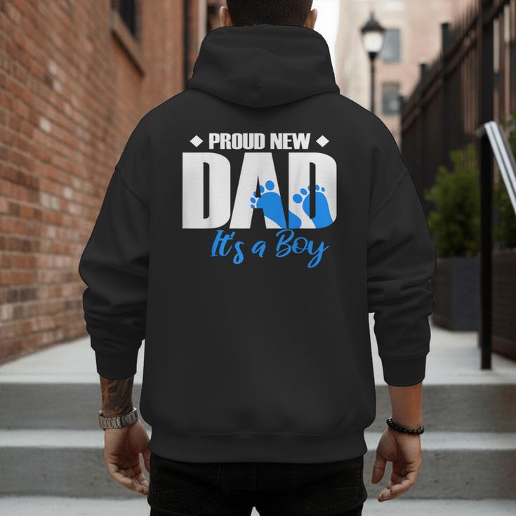 Proud New Dad It's A Boy Men's Hoodie Back Print