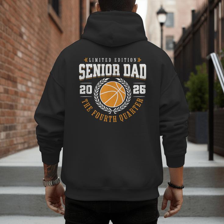 Senior Basketball Dad 2026 The Final Quarter Men's Hoodie Back Print