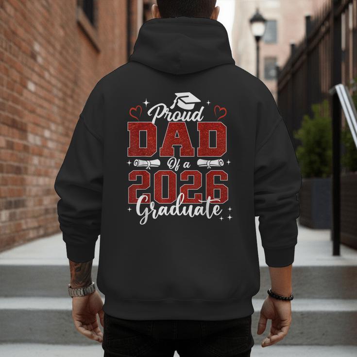 Senior Dad 2026 Graduation Proud Dad Of a 2026 Graduate Men's Hoodie Back Print