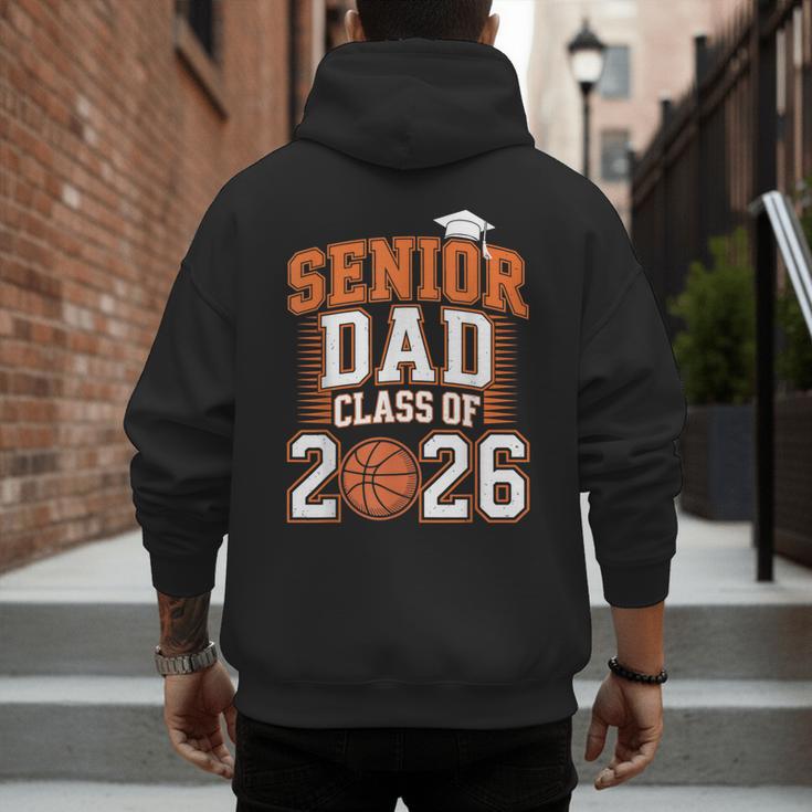Senior Dad Class Of 2026 Graduate Basketball Graduation 2026 Men's Hoodie Back Print
