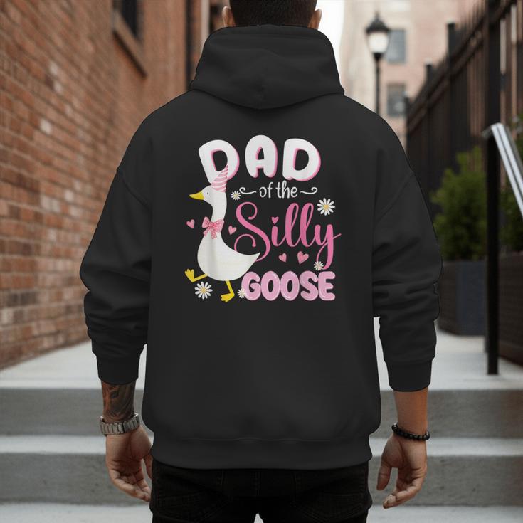 Silly Dad Goose Dad 1st Birthday Family Matching Party Men's Hoodie Back Print