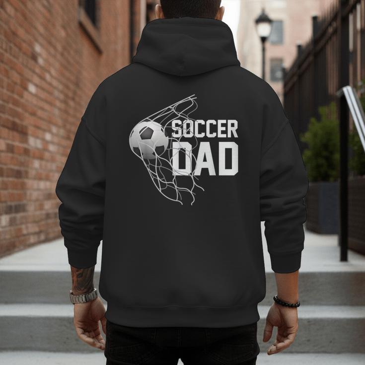Soccer DAD Football Futbol Parents Goal Men's Hoodie Back Print
