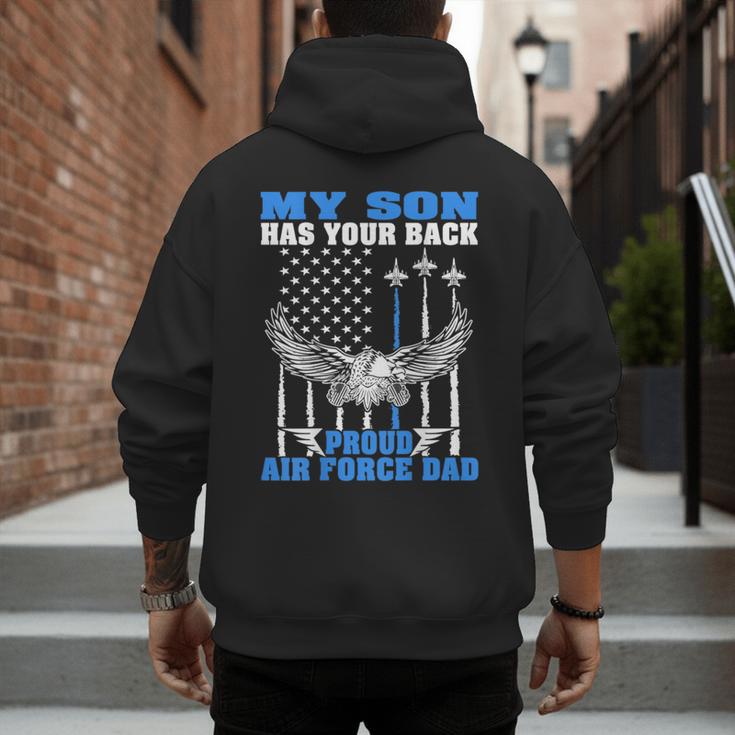 My Son Has Your Back Proud Air Force Dad Military Father Men's Hoodie Back Print My Son Has Your Back Proud Air Force Dad Military Father Men's Hoodie Back Print