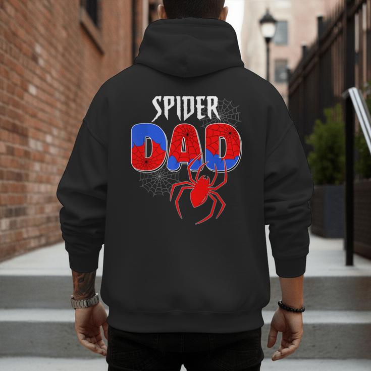 Spiders Dad Matching Family Birthday Father's Day Men's Hoodie Back Print